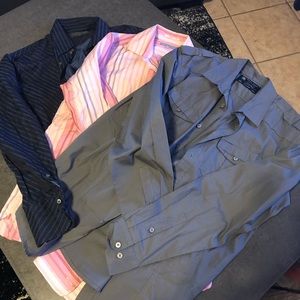 x3 Men’s Large Long-Sleeve Button-down Lot